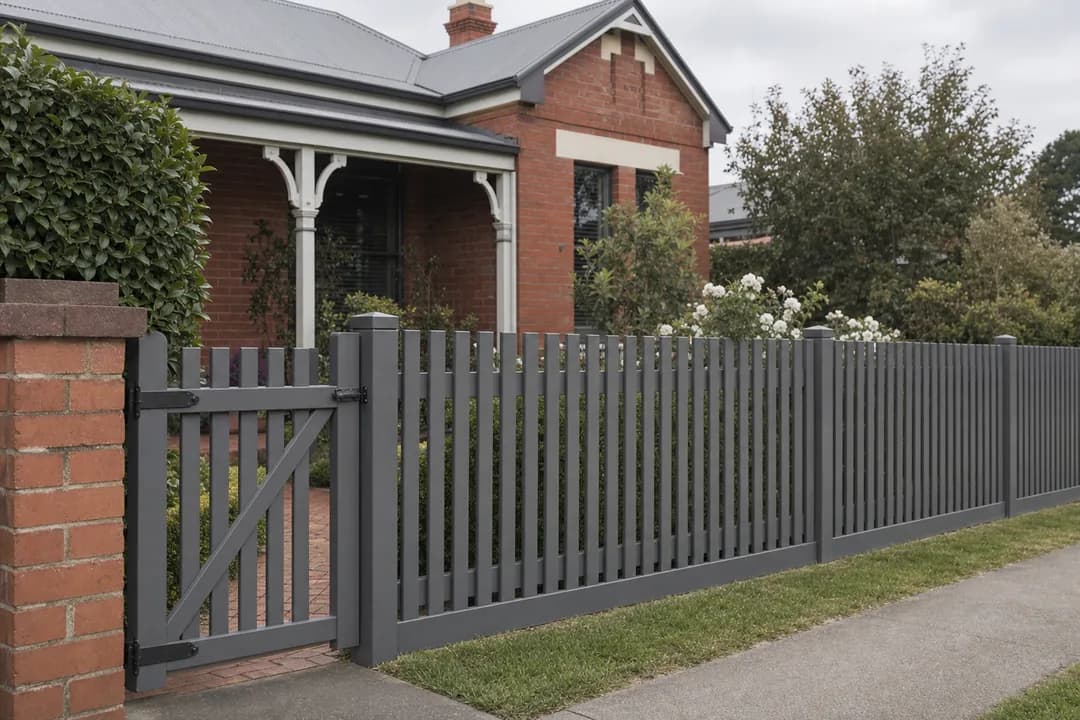 Low Enough to See the House Over, timber picket fencing in Launceston